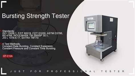 hydraulic bursting strength tester|bursting strength calculator.